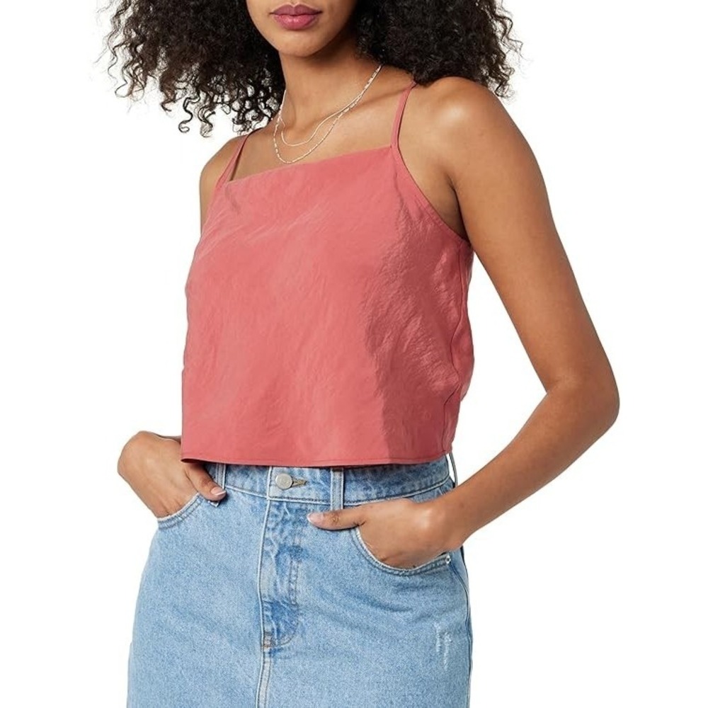 The Drop Women's Helia Relaxed Cropped Tank Top XL Rose Pink NWT - Picture 1 of 4